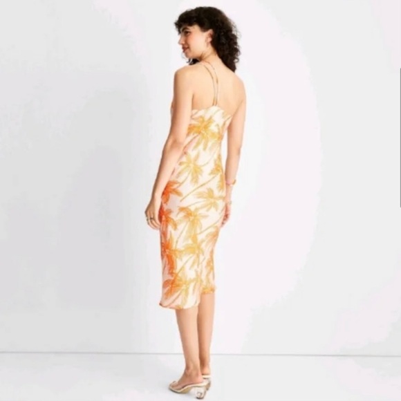 Future Collective with Alani Noelle Midi Slit One Shoulder Tropical Dress - Picture 5 of 8